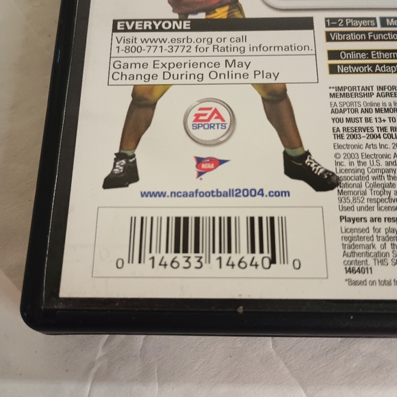 NCAA Football 2004 PS2 Game Complete With Manual - Picture 14 of 15